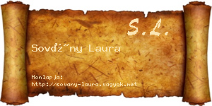 Sovány Laura névjegykártya